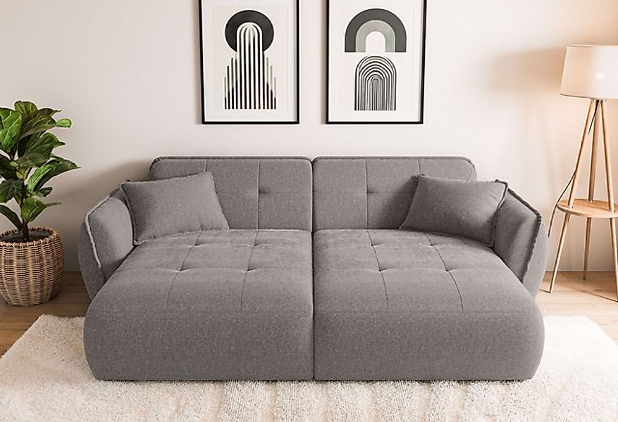 Home affaire Big-Sofa »MIRELDA Design-Sofa mit Steppungen, extra tief, Brei günstig online kaufen