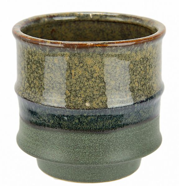 I.GE.A. Dekovase "Topf aus Keramik", (1 St.), Blumentopf geriffelt Zylinder günstig online kaufen