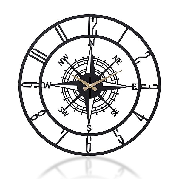 Wallity Wanduhr 100% METAL, 41 x günstig online kaufen