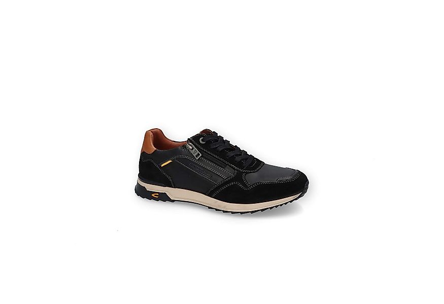 camel active LOW CUT Split/Nappa SCHWARZ/COGNAC Schnürschuh günstig online kaufen