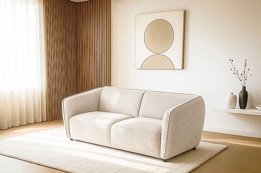 Home affaire 2,5-Sitzer "OSTRUP, Naturtöne, Boucle" Breite 201 cm, organisc günstig online kaufen