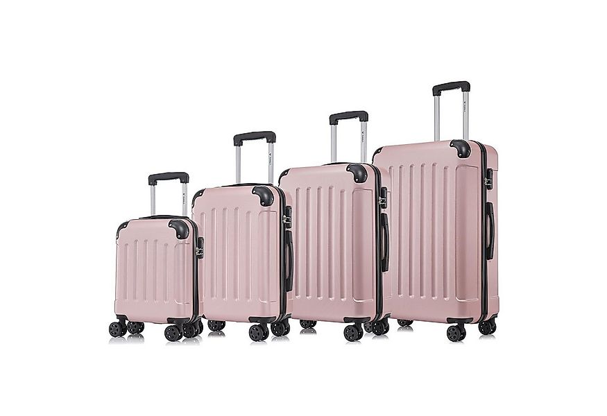 yonsly Kofferset 4er Set, Reisekoffer Trolley mit 360° Rollen ABS-Hartschal günstig online kaufen