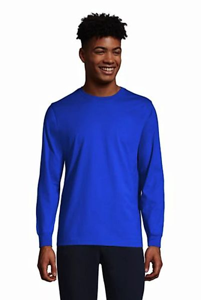 Super-T Langarm-Shirt, Classic Fit, Herren, Größe: XL Normal, Blau, Jersey, günstig online kaufen