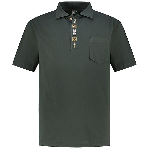 Orbis Poloshirt im Trachtenstil Farbe oliv Größe: 3XL günstig online kaufen