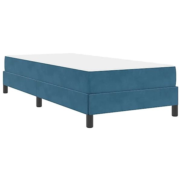 vidaXL Boxspringbett mit Matratze Dunkelblau 90 x 190 cm Stoff 3398663 günstig online kaufen