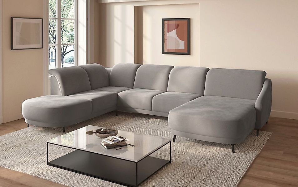 sit&more "Blues U-Form" inkl. Kopfteilverstellung, wahlweise mit Klapptisch günstig online kaufen