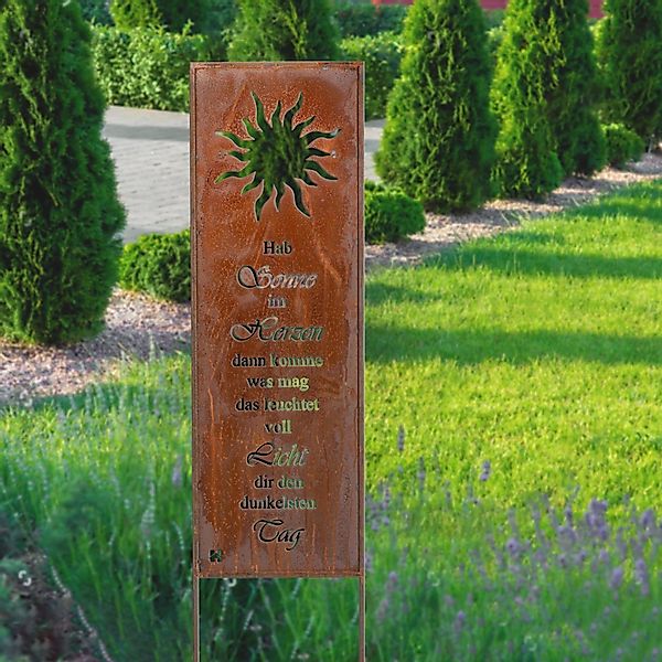 HOME DELUXE Gartenfigur ROST Gartenschild, Gartenstecker günstig online kaufen