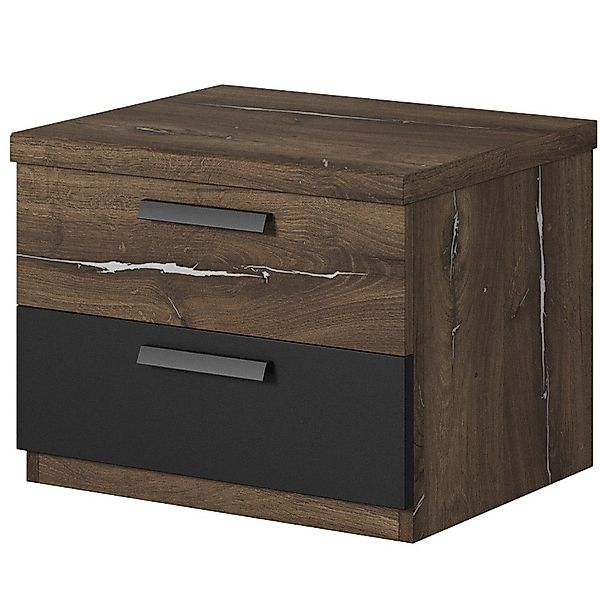 Lomadox Nachttisch SOLMS-83, Eiche dunkel Nb. günstig online kaufen