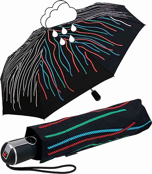 Knirps® Stockregenschirm Large Duomatic mit Farbwechsel - Wet Print Rope, b günstig online kaufen