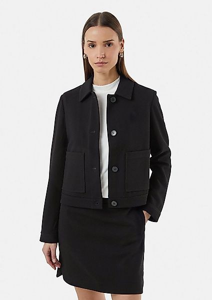 comma Jackenblazer Indoor-Jacke Elastische Piqué-Jacke im Boxy Fit günstig online kaufen