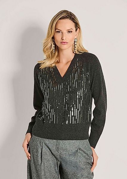 MADELEINE Strickpullover Eleganter Wollpullover mit stilvollen Pailletten F günstig online kaufen