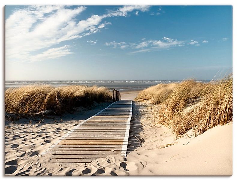 Artland Wandbild »Nordseestrand auf Langeoog - Steg« Strand 1 Stk. tlg. als günstig online kaufen
