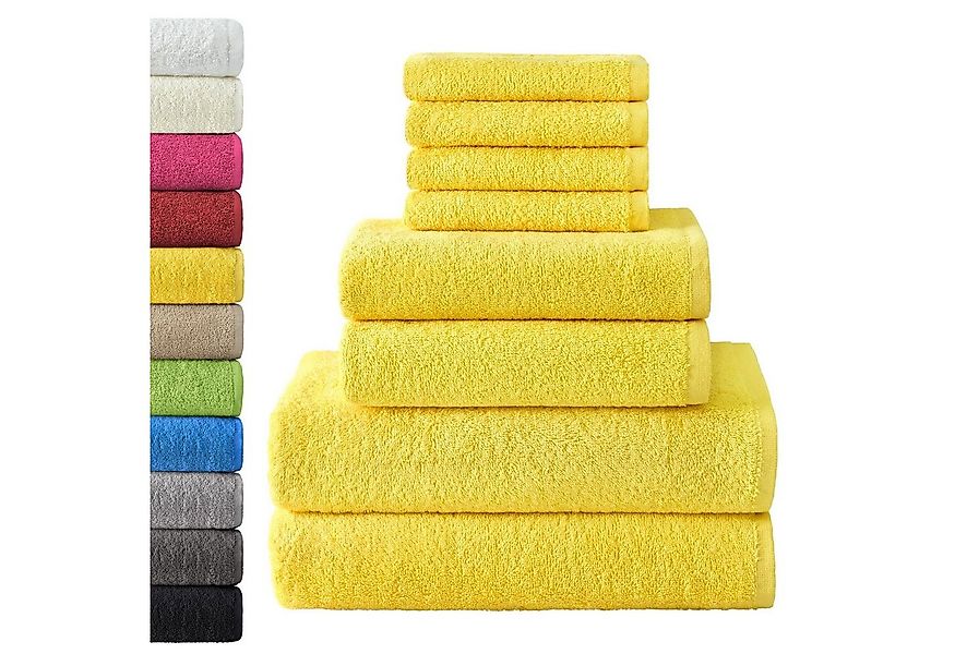 NatureMark Handtuch Set 8 tlg. Frottier Handtuch-Set, 100% Baumwolle (8-St) günstig online kaufen