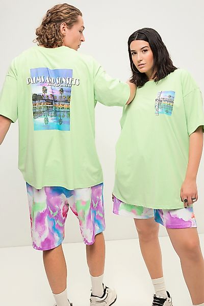 Studio Untold T-Shirt Oversize-Shirt Palmenprints Rundhals günstig online kaufen