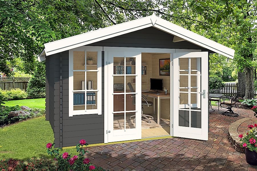 Nordic Holz Gartenhaus "Robin 280", Stilvolle Doppeltür günstig online kaufen
