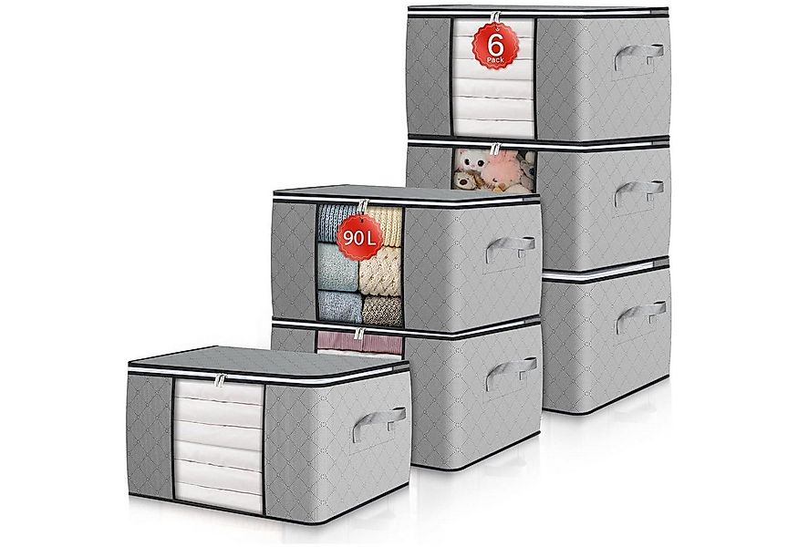 LuxusKollektion Aufbewahrungsbox 6er Set 90L Faltbare Aufbewahrungsboxen mi günstig online kaufen