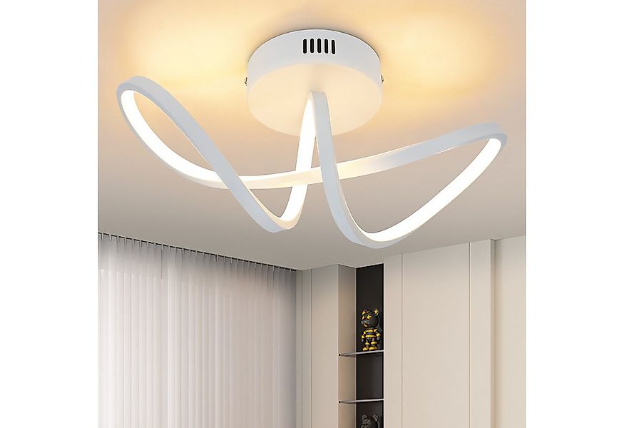 ZMH LED Deckenleuchte Wohnzimmer 3 Blatten verflochten 25/34/40CM Modern fü günstig online kaufen