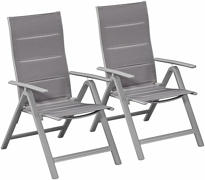 MERXX Gartenstuhl "Taviano, TOPSELLER", (Set), 2 St., 2er Set, Alu/Textil, günstig online kaufen