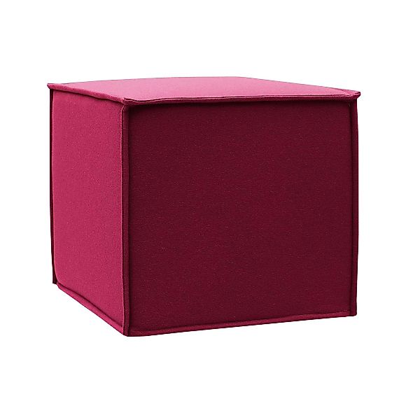 Softline - Space Hocker - pink/Stoff Felt 629/LxBxH 45x45x41cm günstig online kaufen