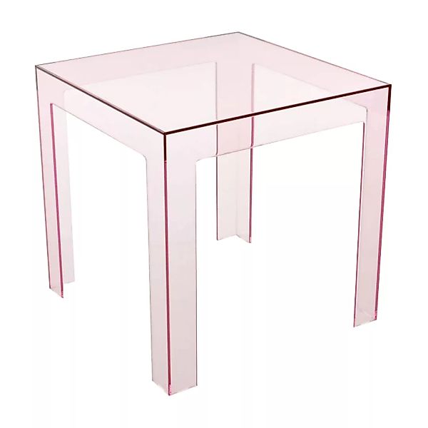 Kartell - Jolly Beistelltisch - rosa/transparent/LxBxH 40x40x40cm günstig online kaufen