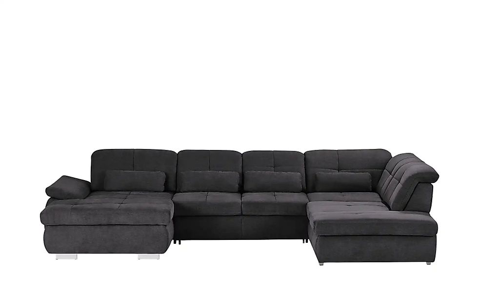 Wohnlandschaft mit Funktion  Perry ¦ grau ¦ Maße (cm): B: 374 Polstermöbel günstig online kaufen