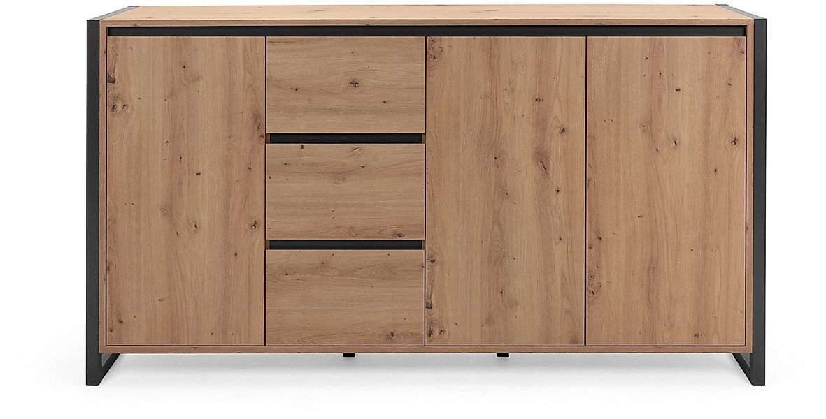 Finori Sideboard, Artisan Oak / Anthrazit B x H x T ca. 160 x 88 x 40 cm günstig online kaufen