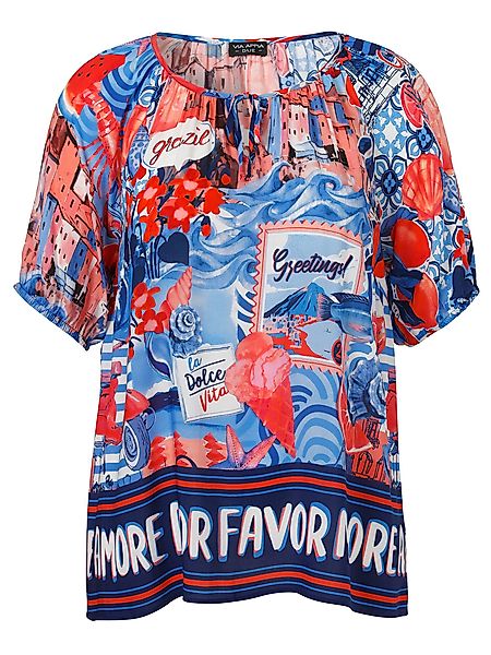 VIA APPIA Kurzarmbluse Bluse Rundhals 1/2 günstig online kaufen