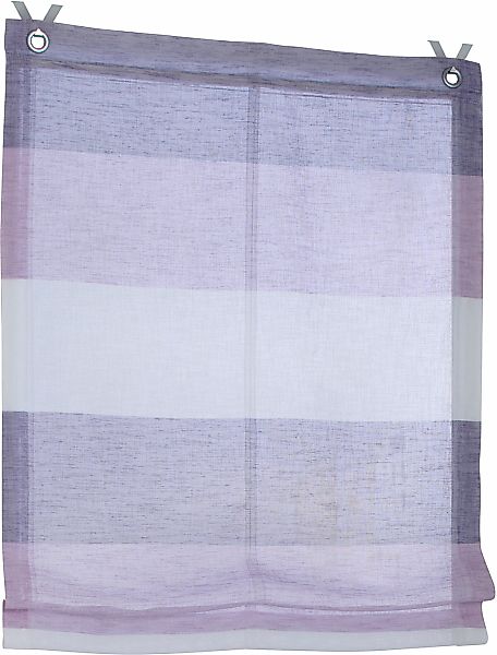 Kutti Raffrollo "Marit" mit Hakenaufhängung ohne Bohren halbtransparent, Po günstig online kaufen