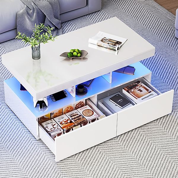 Furnishings Home Couchtisch Ablagetisch LED Beistelltisch günstig online kaufen