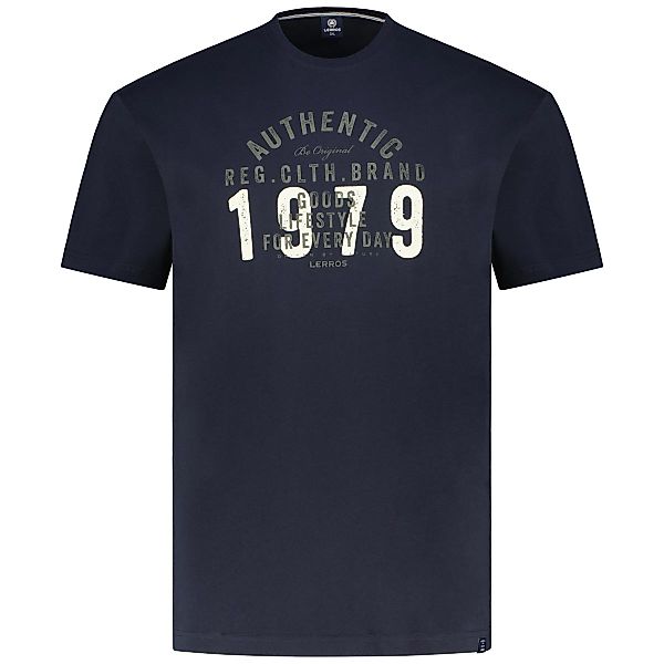 Lerros T-Shirt mit Print Farbe blau Größe: 4XL günstig online kaufen