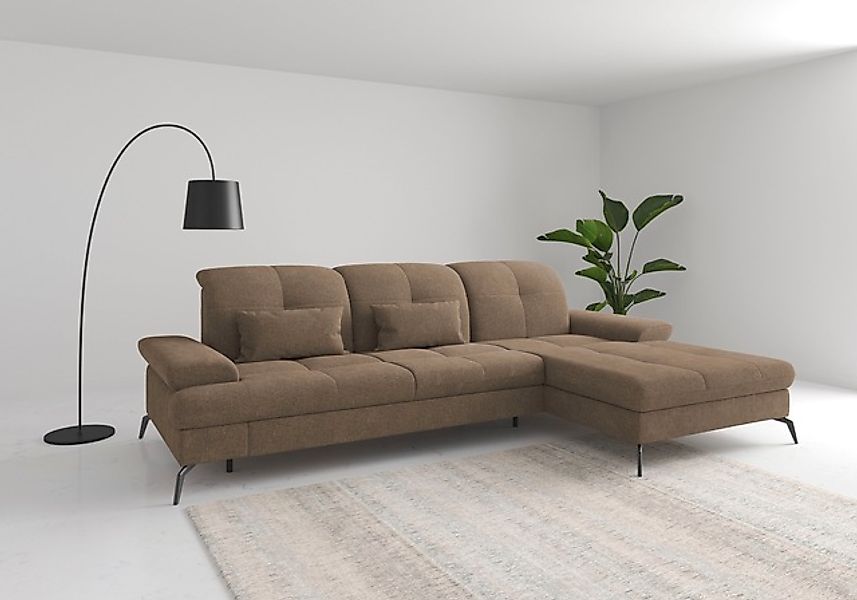 sit&more Ecksofa »Amica, L-Form, inkl. Sitztiefenverstellung & Armteilverst günstig online kaufen