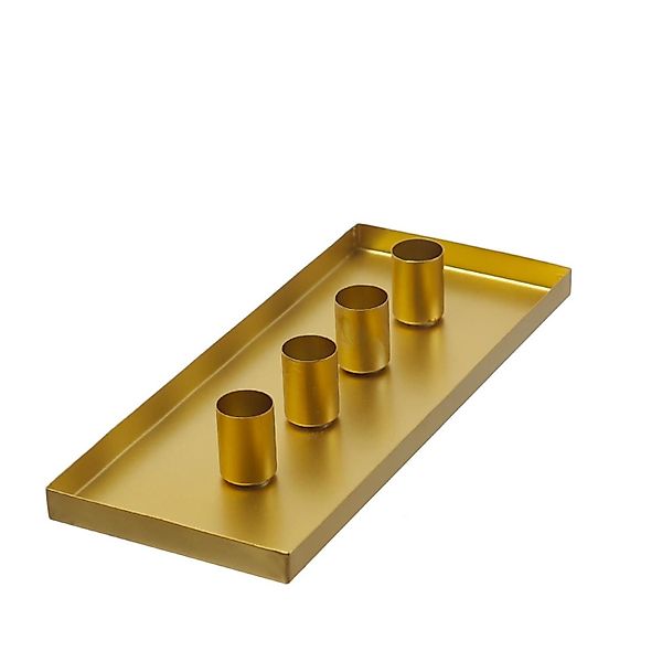 MARELIDA Kerzentablett Stabkerzenhalter magnetisch Kerzenständer 29x12cm günstig online kaufen