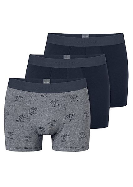 Schiesser Boxershorts Unterwäsche 95/5 Webgummibund dunkelblau/grau Herren günstig online kaufen