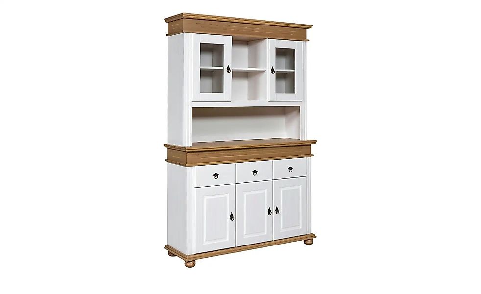 Buffet aus Massivholz Fehmarn ¦ weiß ¦ Maße (cm): B: 141,3 H: 212,6 T: 46.3 günstig online kaufen