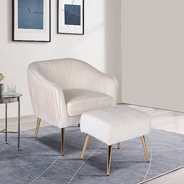 INOSIGN Loungesessel "ARROLL mit Hocker", Cocktailsessel, Relaxsessel, Einz günstig online kaufen