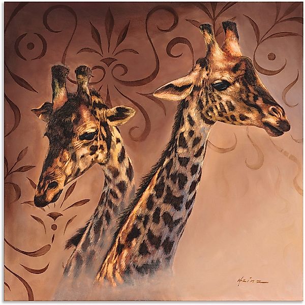 Artland Wandbild "Giraffen Porträt", Wildtiere, (1 St.), als Alubild, Outdo günstig online kaufen