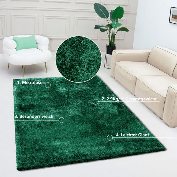 Bruno Banani Teppich "Dana Teppich, besonders weich und kuschelig, Kundenli günstig online kaufen