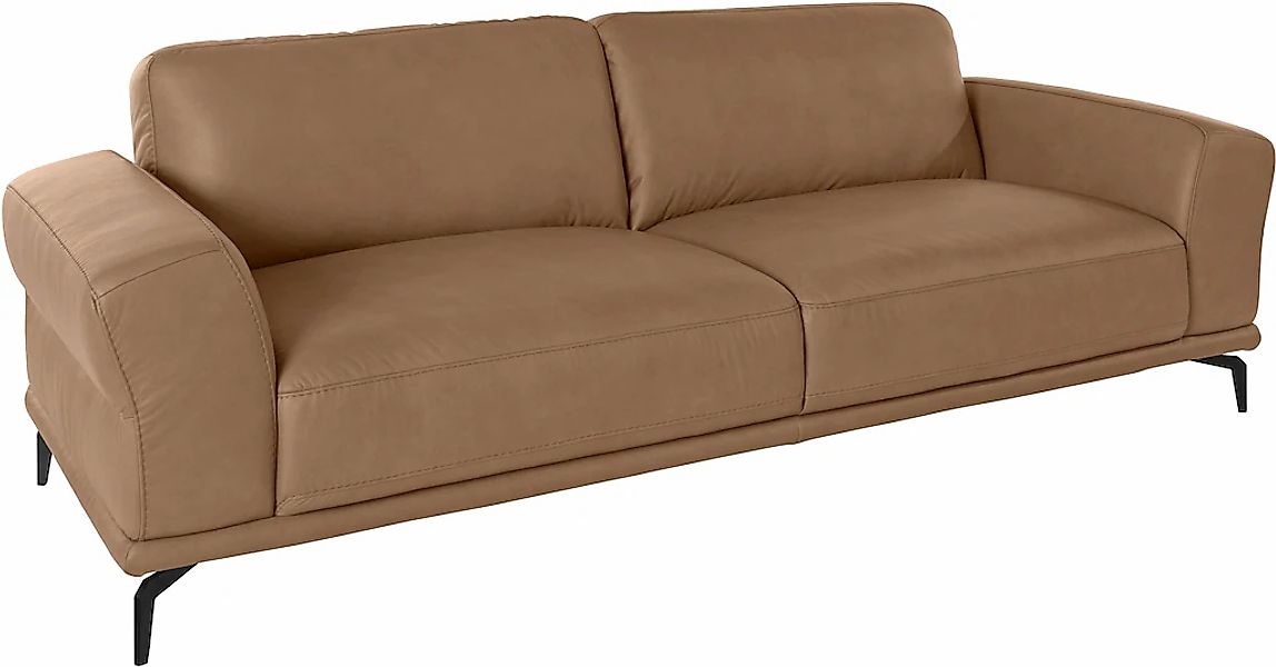 W.SCHILLIG 2,5-Sitzer »montanaa« mit Metallfüßen in Schwarz pulverbeschicht günstig online kaufen