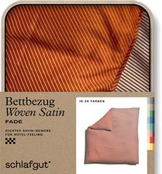 Schlafgut Bettbezug "Woven Satin Fade mit feinen Streifen" mit Farbverlauf, günstig online kaufen