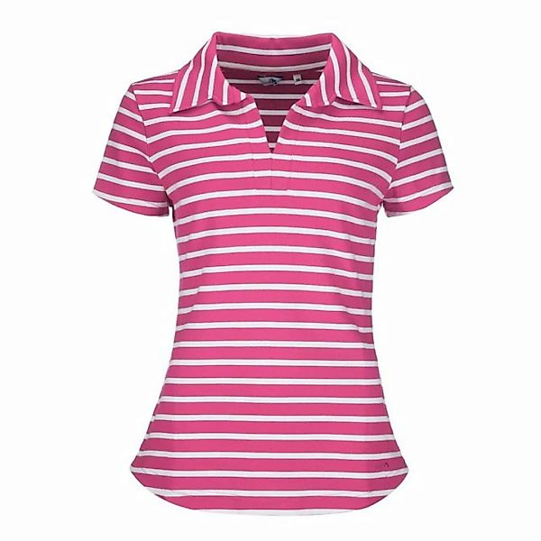 modAS T-Shirt Damen Kurzarm-Shirt gestreift mit Polokragen - Sommershirt St günstig online kaufen