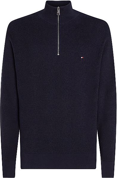 Tommy Hilfiger Racking Half-Zip Structure Navy - Größe L günstig online kaufen