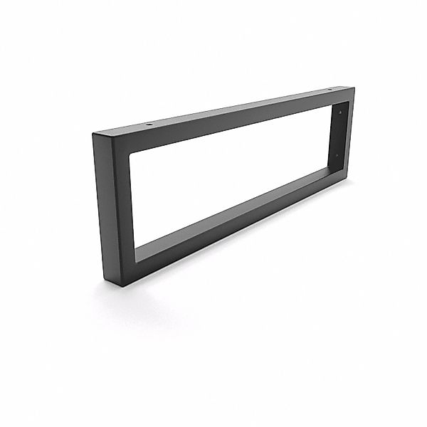 HEVVA Waschtischhalterung RHEIN 15 cm Hoch 50 cm Tief 1 Halter Schwarz günstig online kaufen