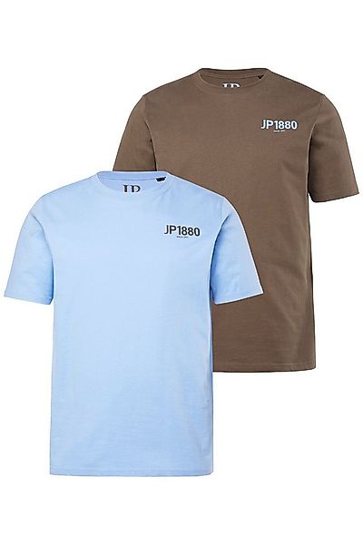 JP1880 T-Shirt T-Shirts 2er-Pack Halbarm Brust-Print günstig online kaufen