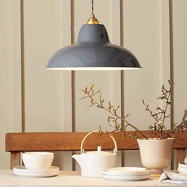 Anglepoise Pendelleuchte Original 1227 Brass Midi Wide, grau günstig online kaufen