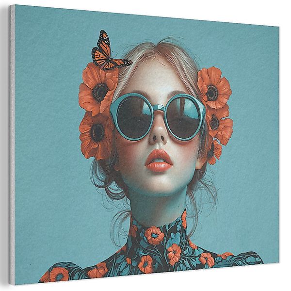 MuchoWow Gemälde Frau - Blau - günstig online kaufen