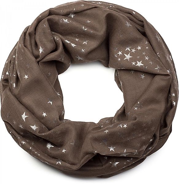 styleBREAKER Loop Loop Schal mit Metallic günstig online kaufen