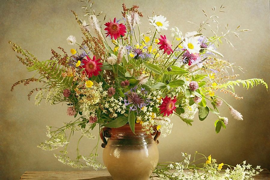 Papermoon Fototapete »Blumen in Vase« günstig online kaufen