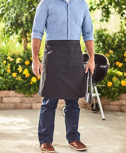 Weber Grillschürze, Baumwolle, schwarz günstig online kaufen