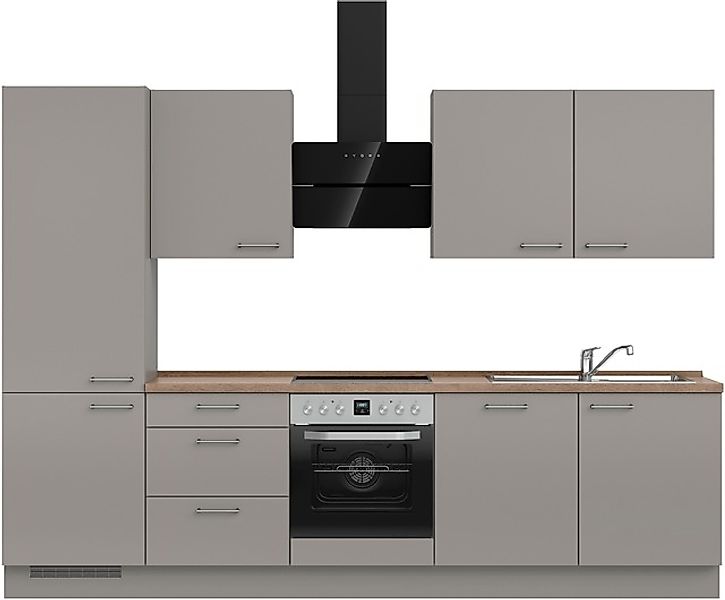 nobilia® Küchenzeile »"Laser II", Ausrichtung wählbar, Breite 300 cm« vormo günstig online kaufen