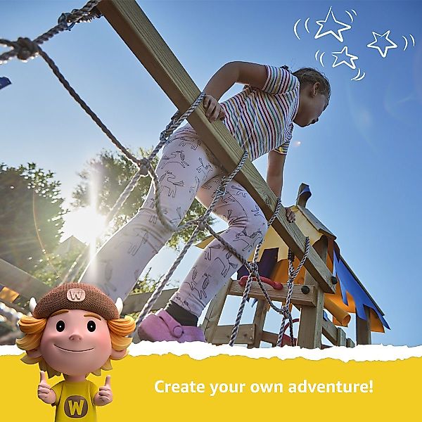 Wickey Schaukelkombination Seilbahn Para für Kinder, günstig online kaufen